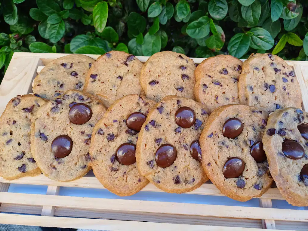 Cookies au pépites de chocolat dans brunch par océane pâtisserie & brunch