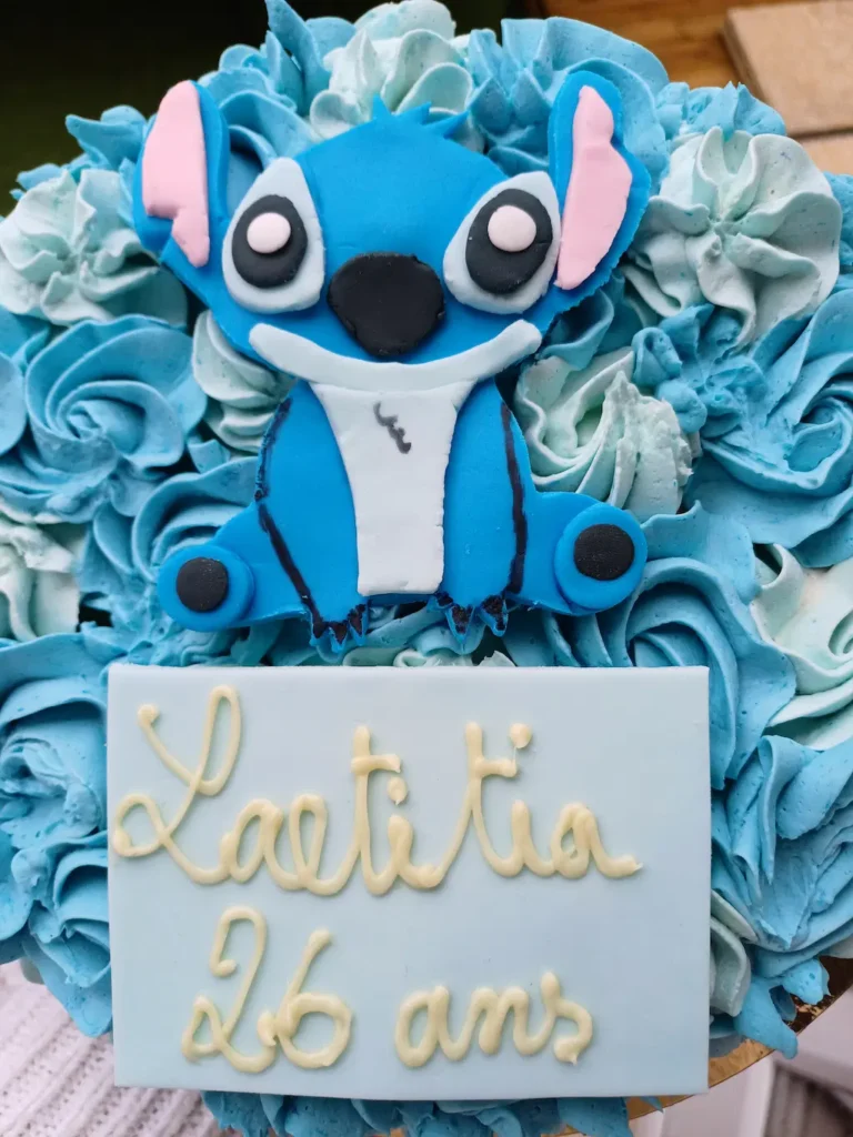 Gateau au chocolat spéculoos thème stitch