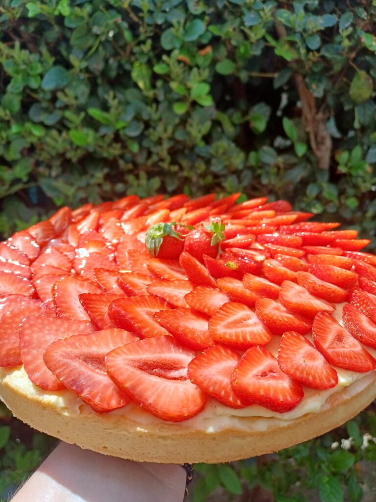 Tarte aux fraises fait par océane pâtisserie & brunch